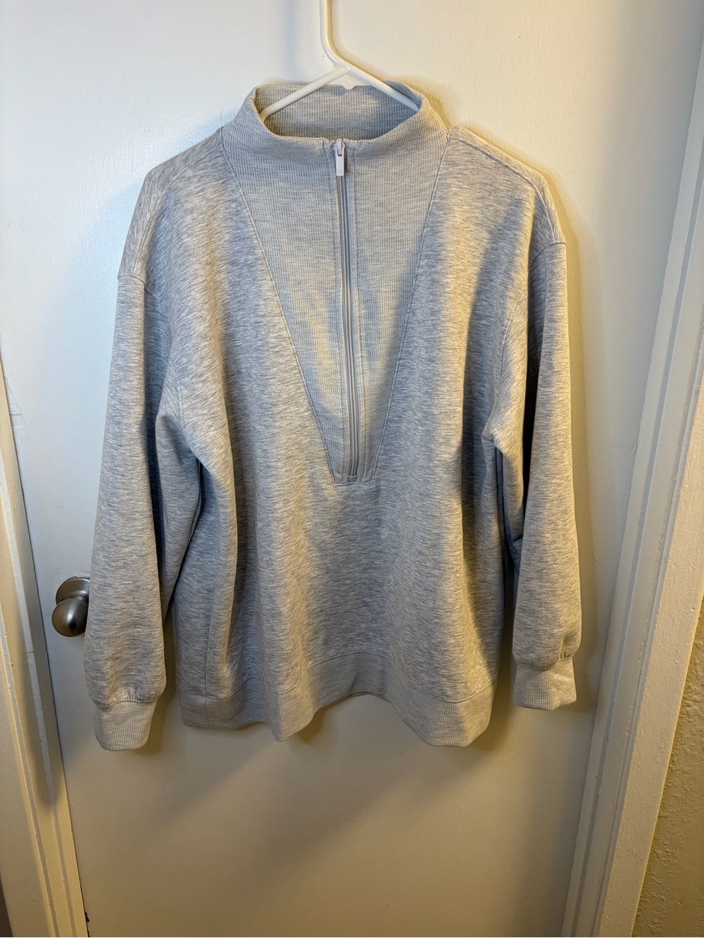 All In Motion Gray Heather 1/4 Zip Pullover Sweatshirt Size XL